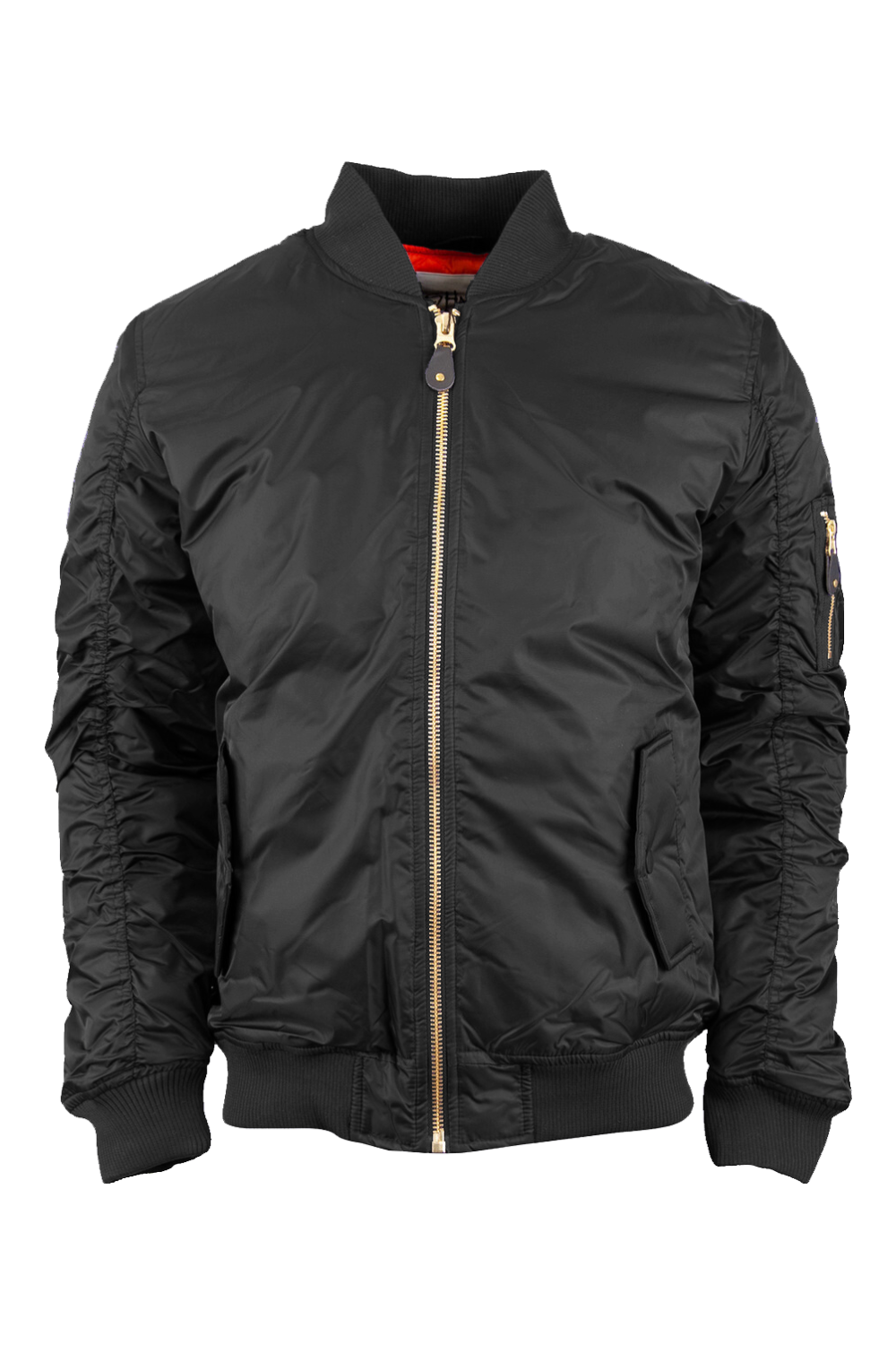 Shaka Wear Unisex Bomber Jacket in Black