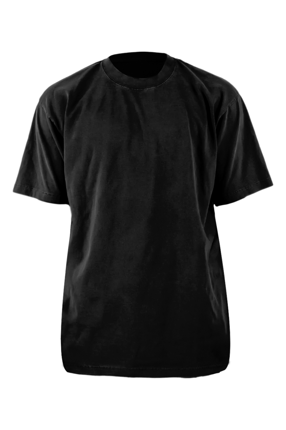 Shaka Wear Garment-Dyed Crewneck T-Shirt in Black