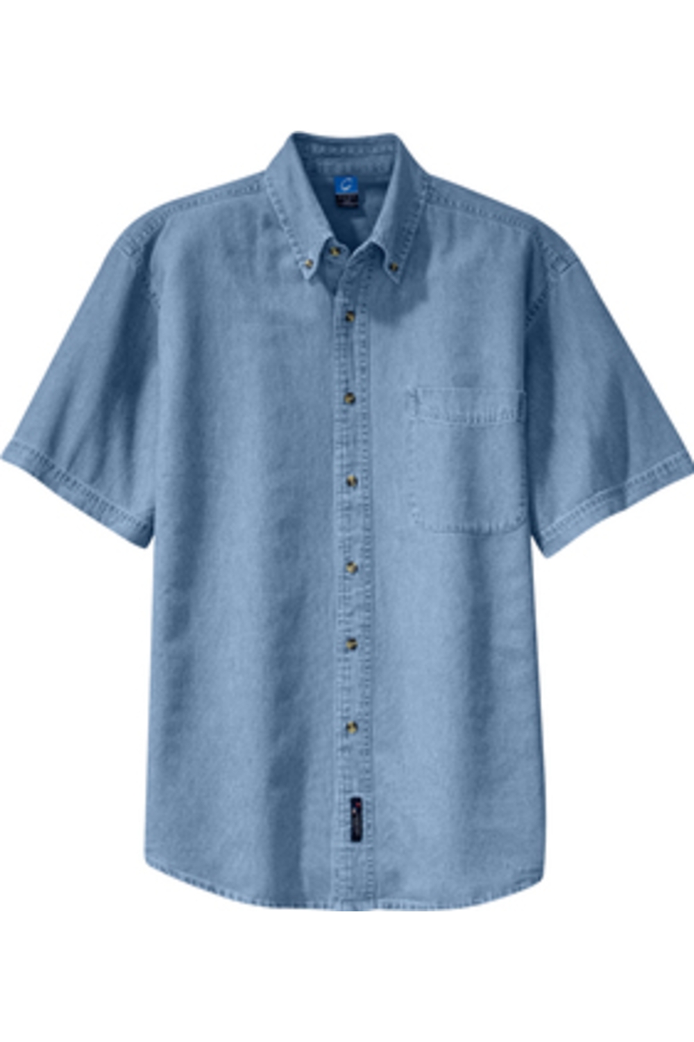 Port & Company - Short Sleeve Value Denim Shirt in Faded Blue
