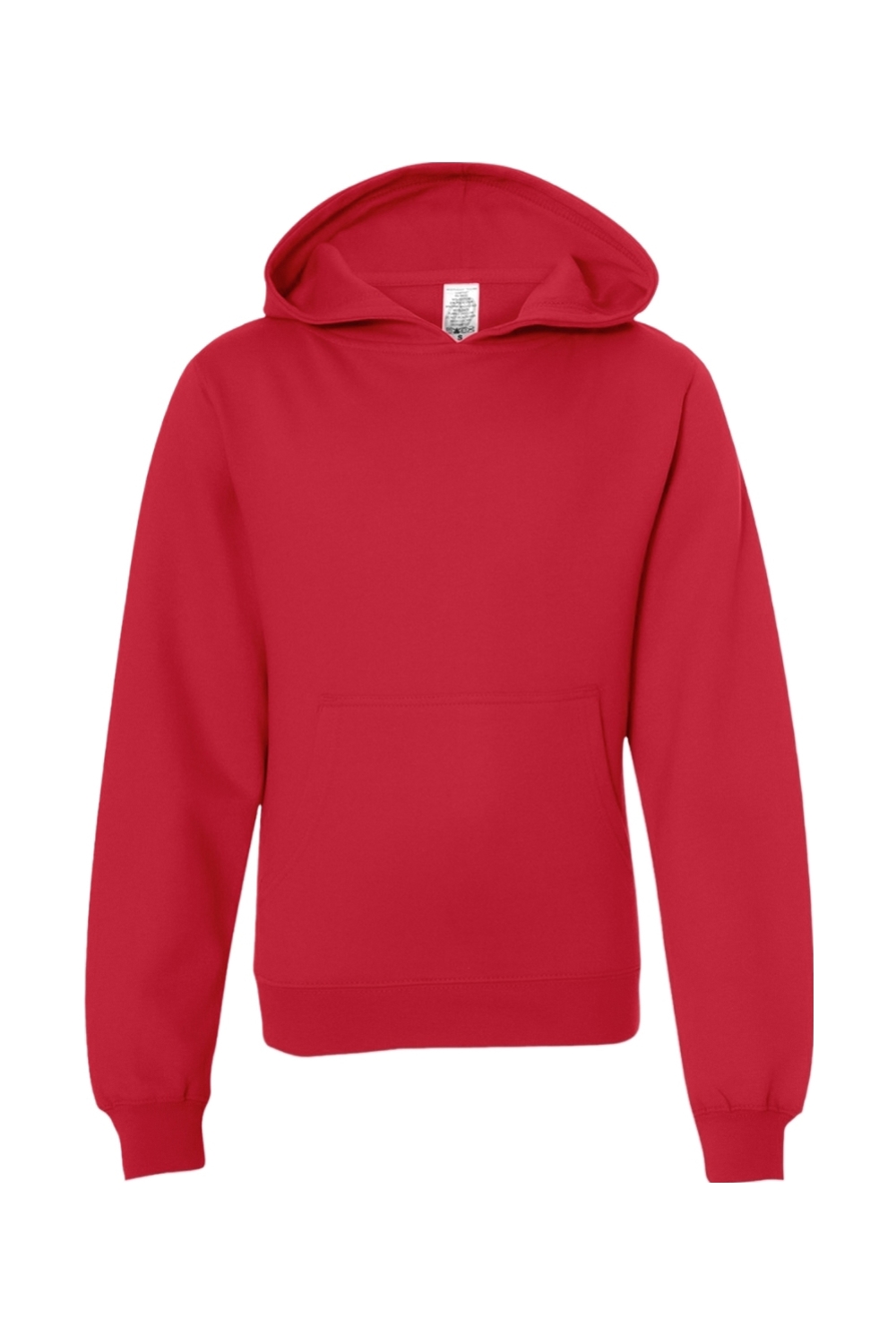 Independent Trading Co. Youth Midweight Hooded Sweatshirt in Red