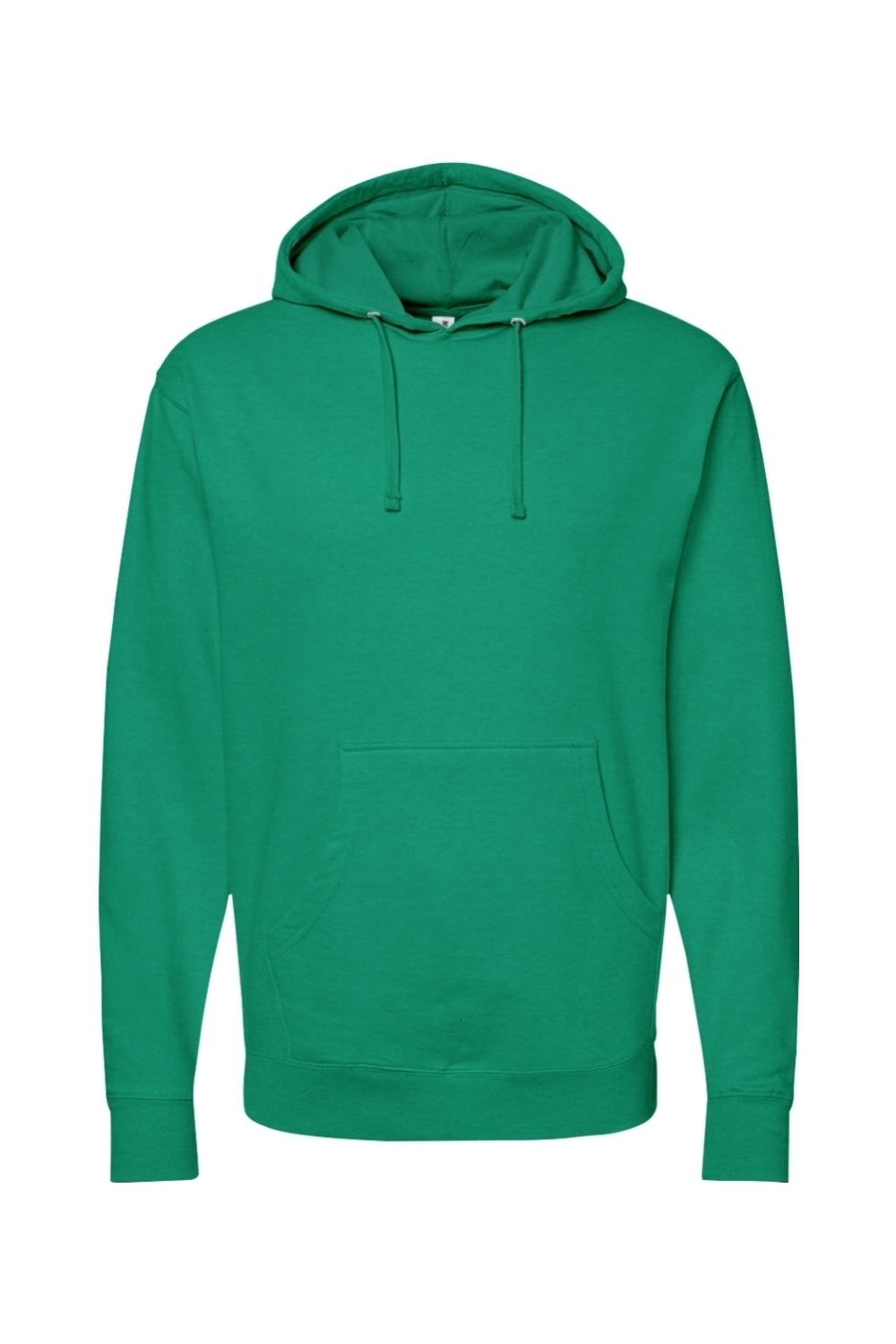 Independent Trading Co. Midweight Hooded Sweatshirt in Kelly Green Heather