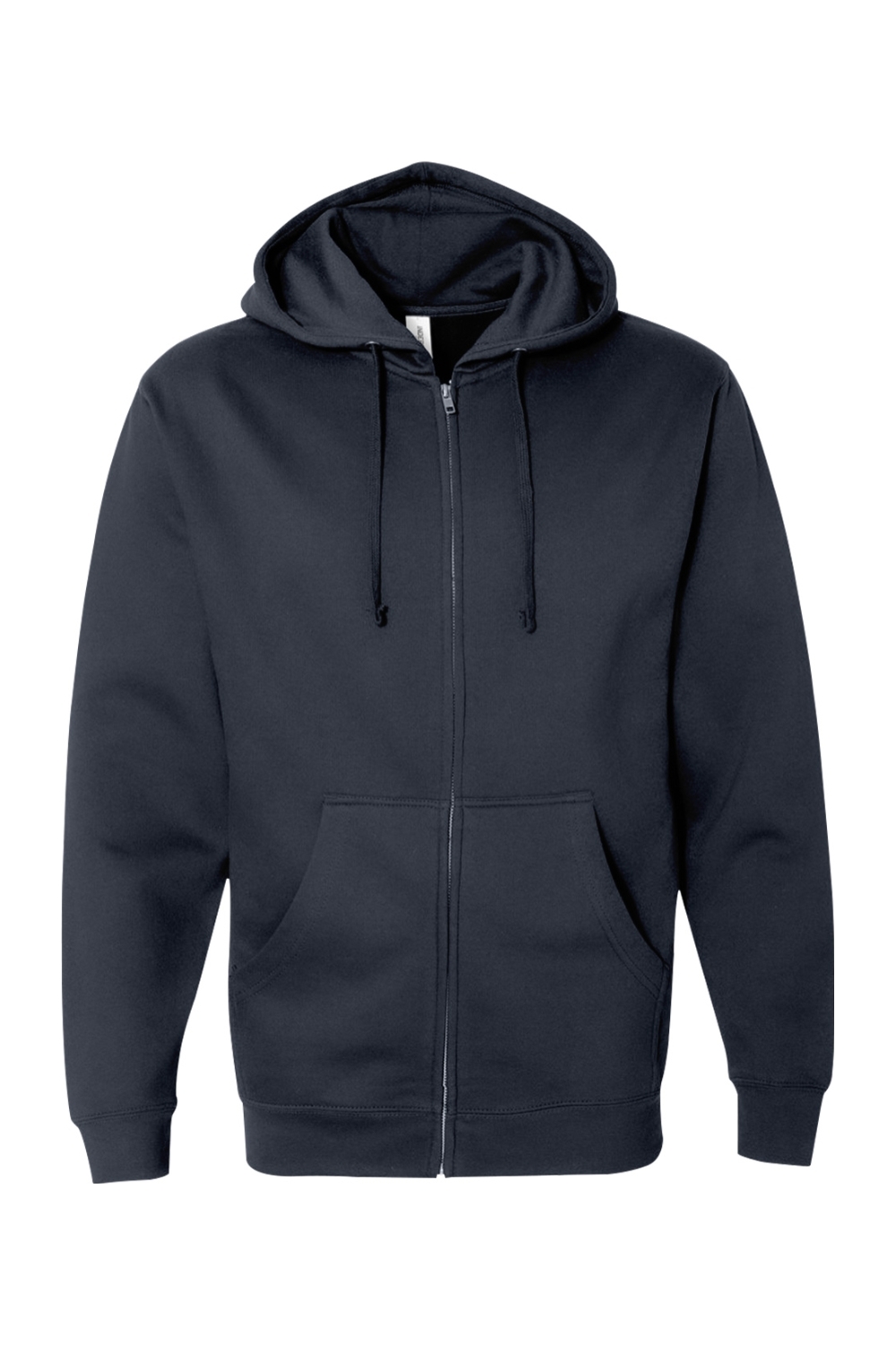 Independent Trading Co. Midweight Full-Zip Hooded Sweatshirt in Navy