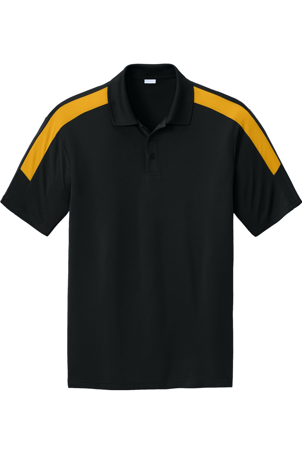 Sport-Tek Competitor United Polo in Black/ Gold