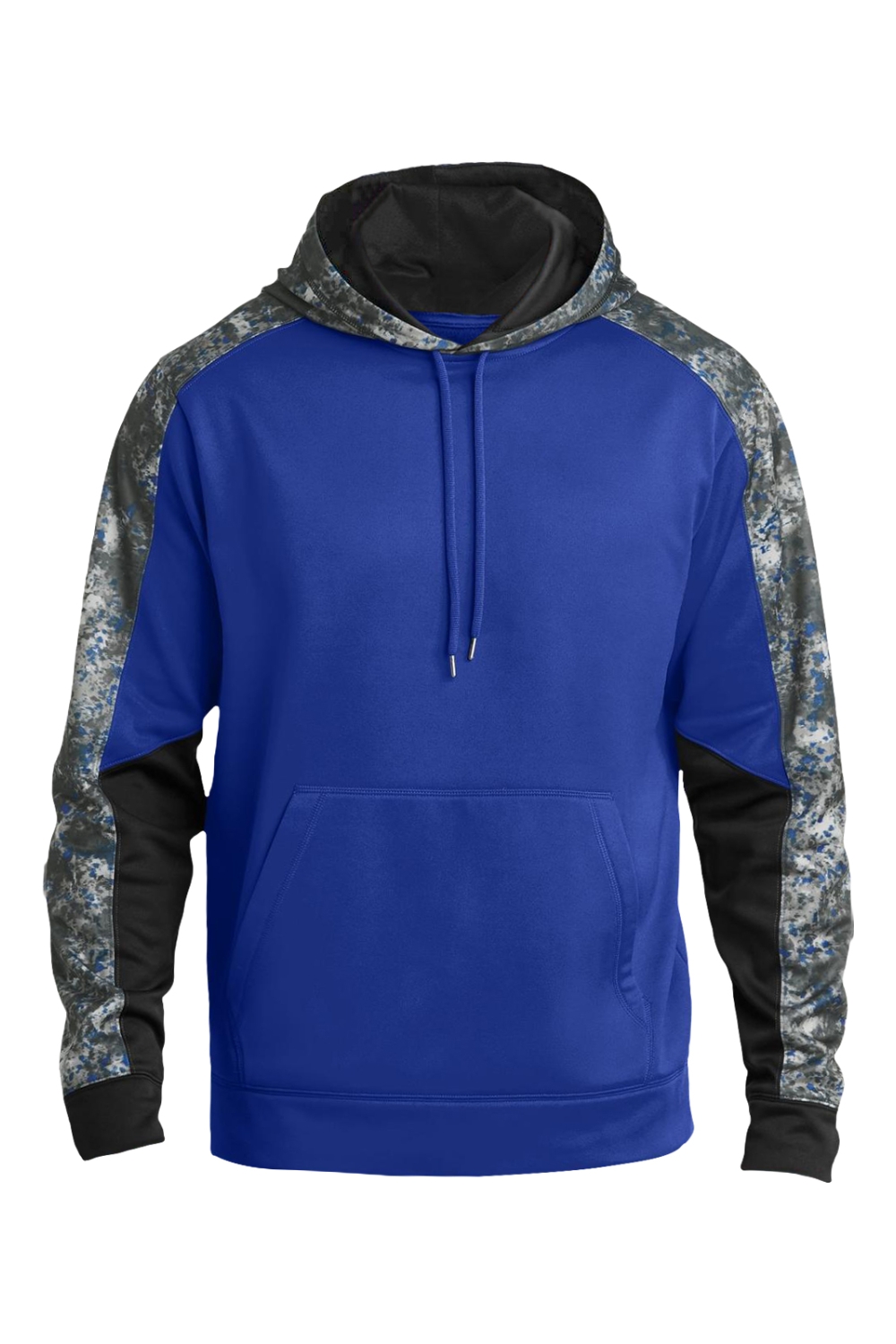 Sport-Tek® Sport-Wick® Mineral Freeze Fleece Colorblock Hooded Pullover (Discontinued/while supplies last) in True Royal/ True Royal