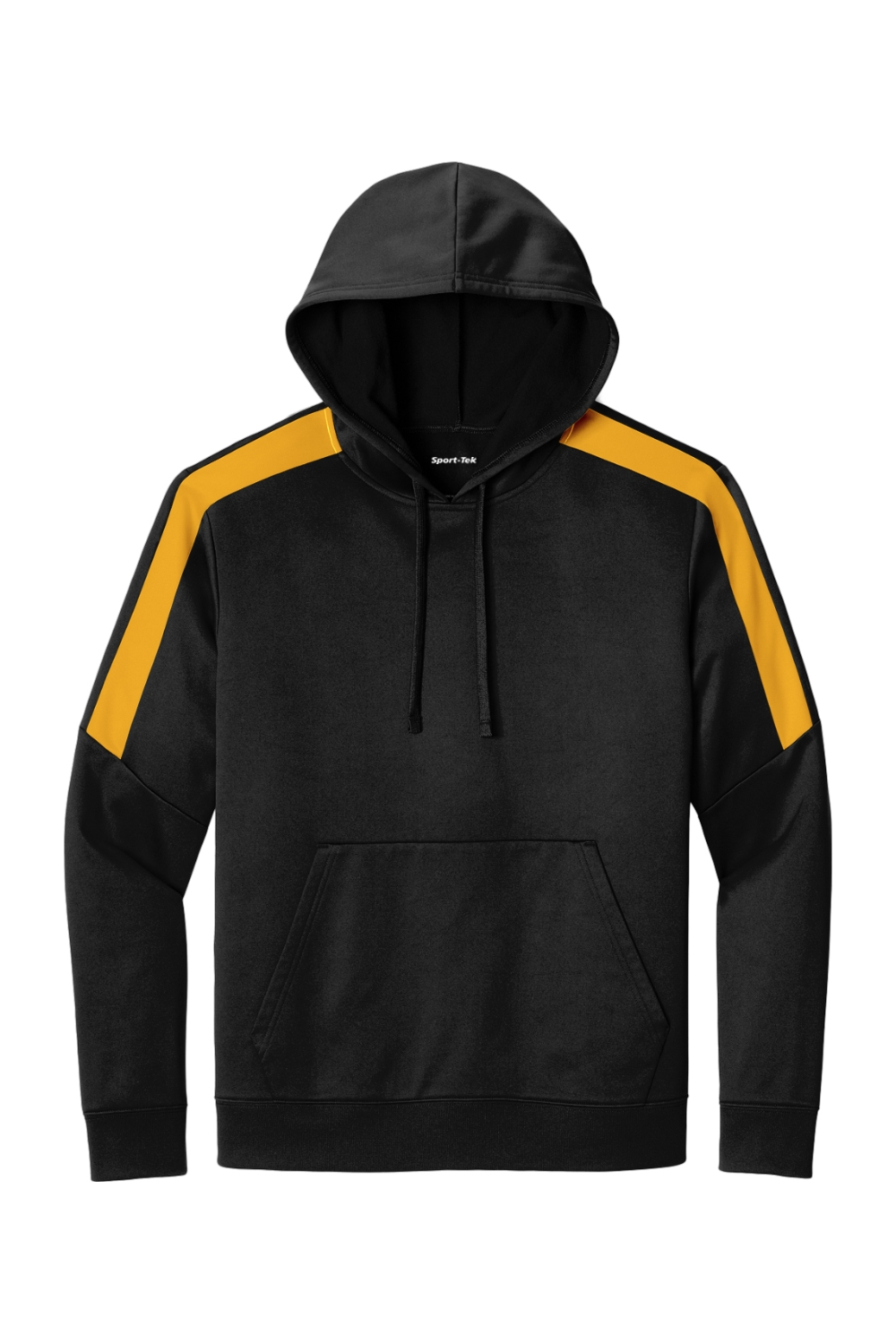 Sport-Tek Sport-Wick Fleece United Pullover Hoodie in Black/ Gold