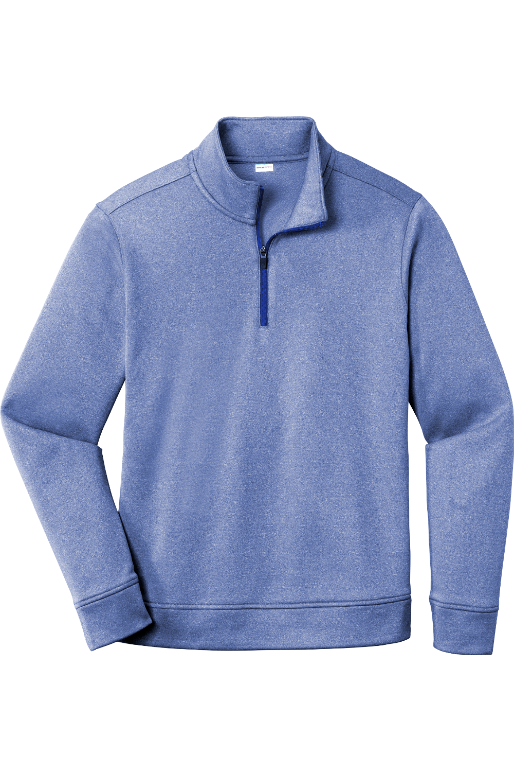 Sport-Tek PosiCharge Sport-Wick Heather Fleece 1/4-Zip Pullover (Discontinued/while supplies last) in True Royal Heather