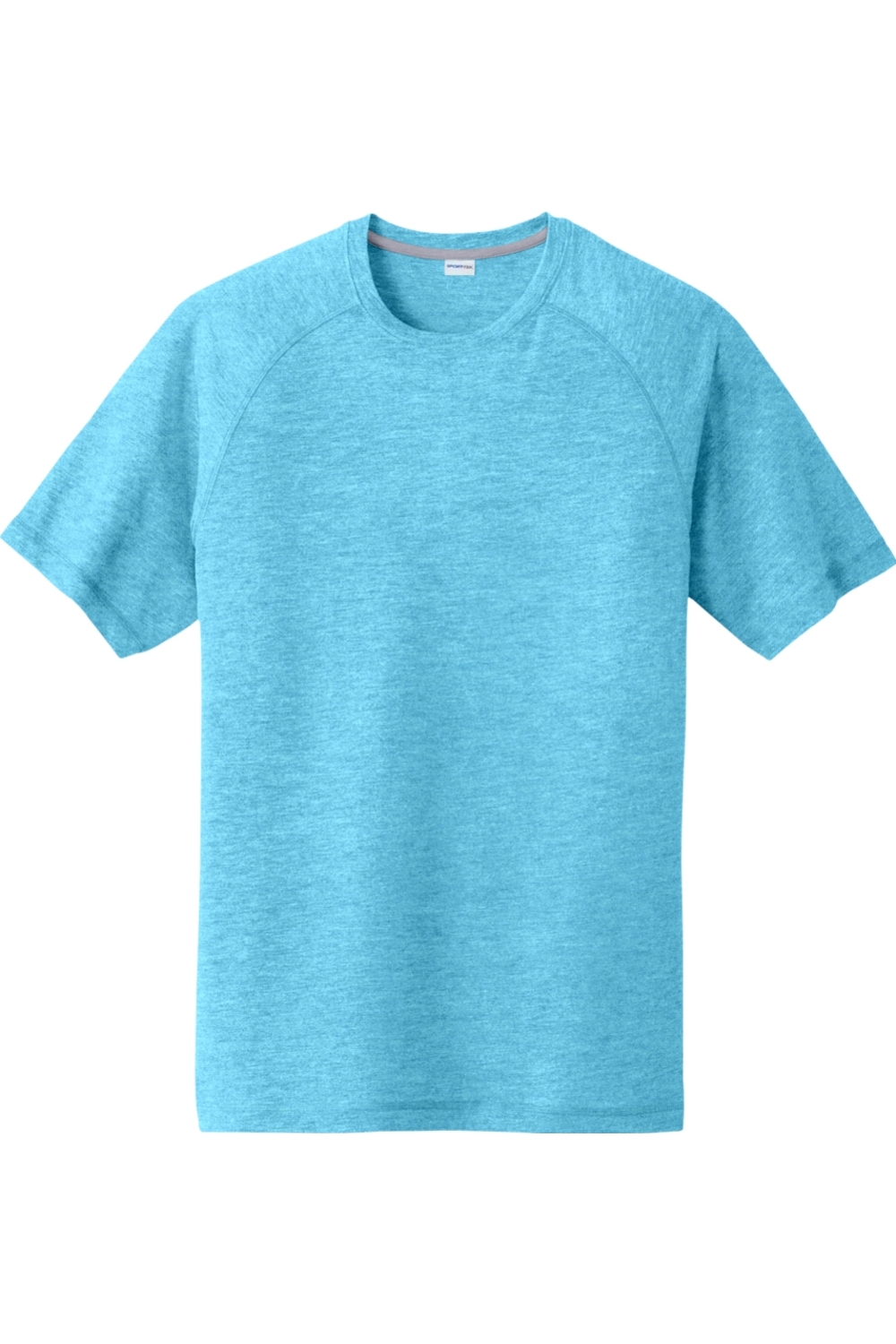 Sport-Tek PosiCharge Tri-Blend Wicking Raglan Tee in Pond Blue Heather