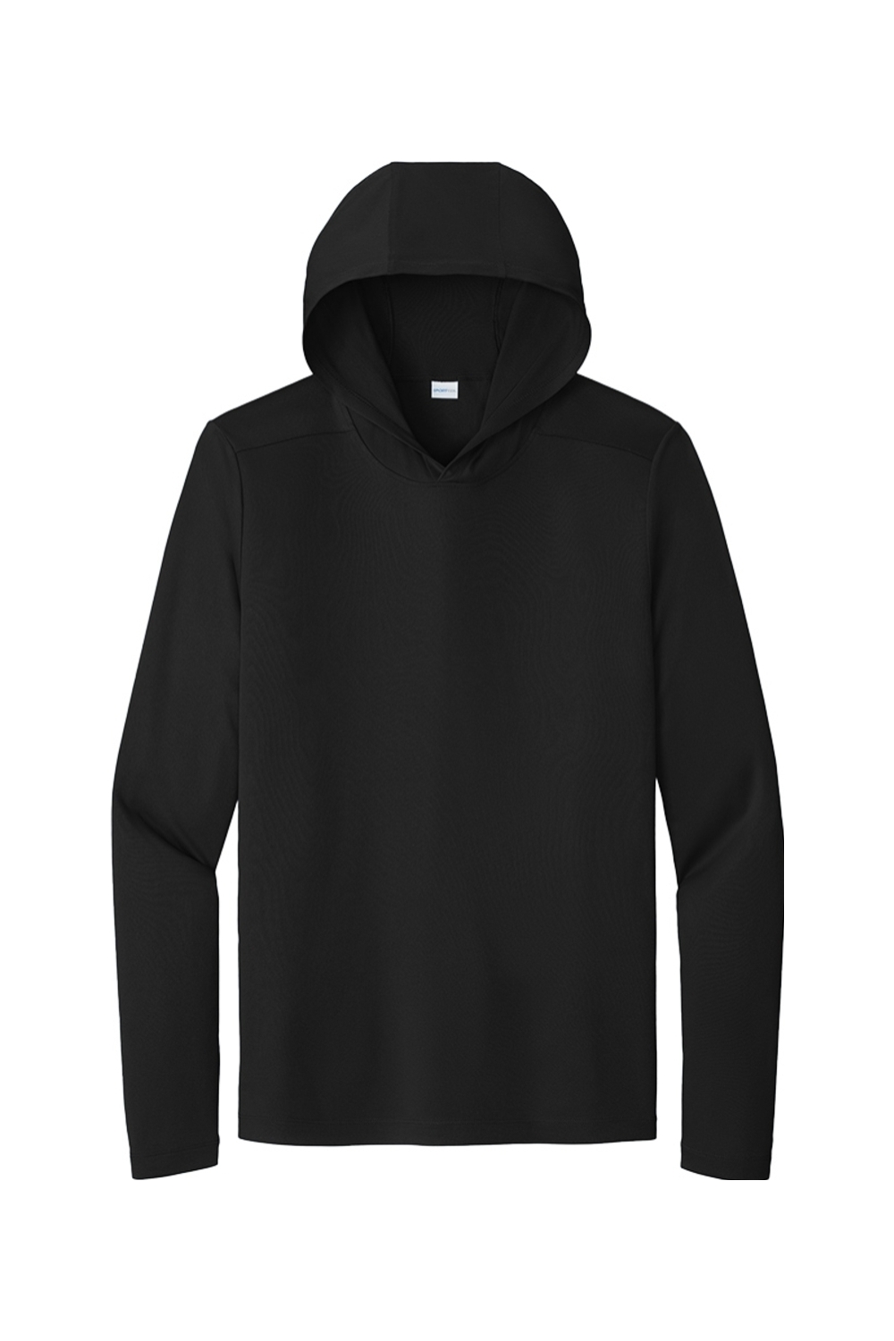 Sport-Tek Posi-UV Pro Long Sleeve Hoodie in Black