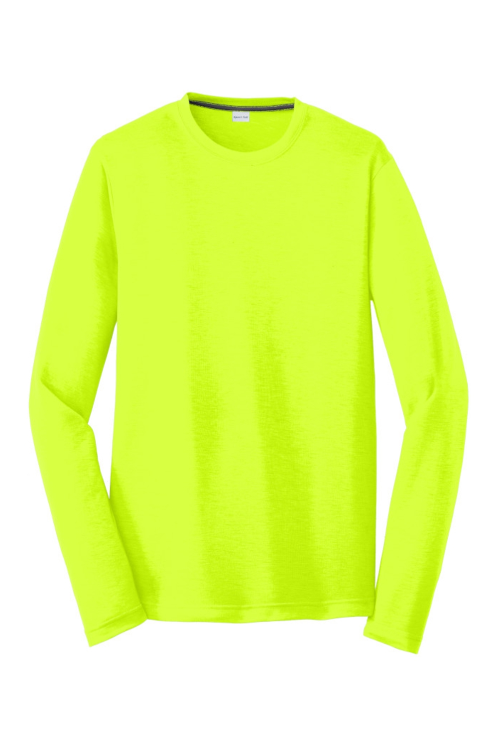Sport-Tek® Long Sleeve PosiCharge® Competitor™ Cotton Touch™ Tee in Neon Yellow