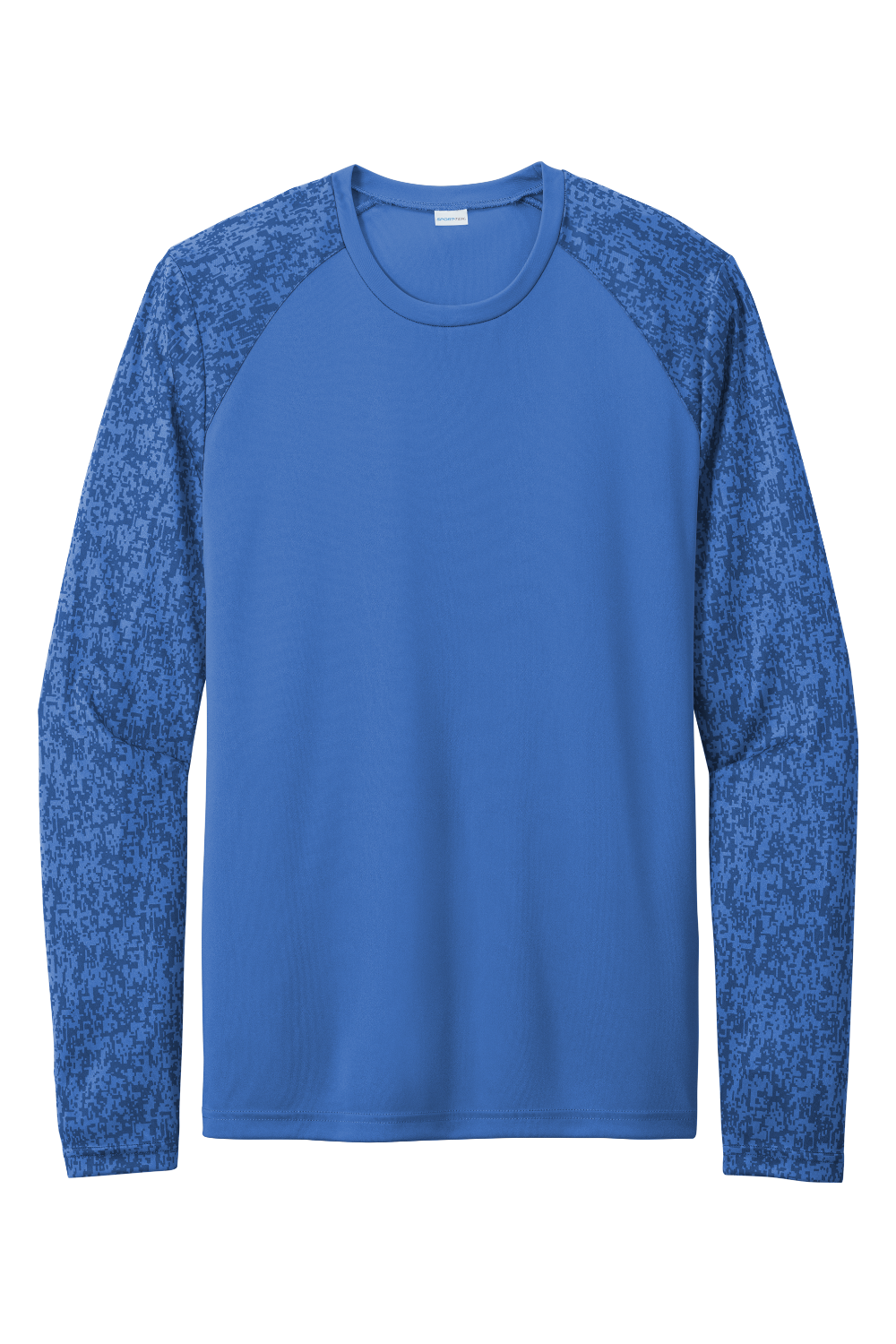Sport-Tek Long Sleeve Digi Camo Tee in True Royal