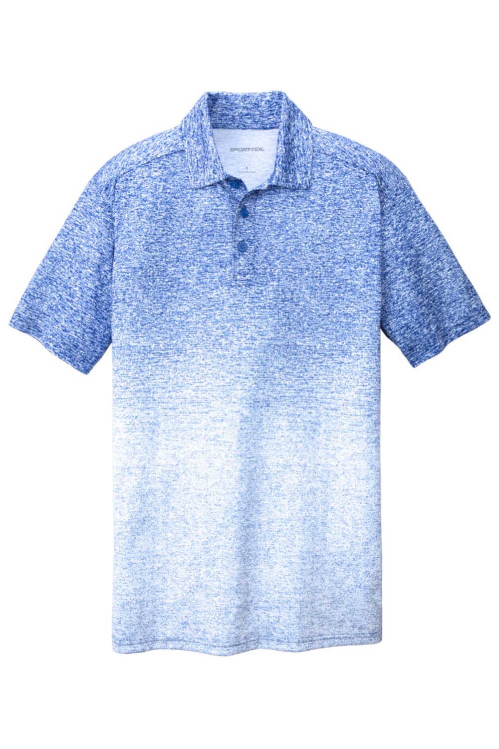 Sport-TekOmbre Heather Polo in White/ True Royal