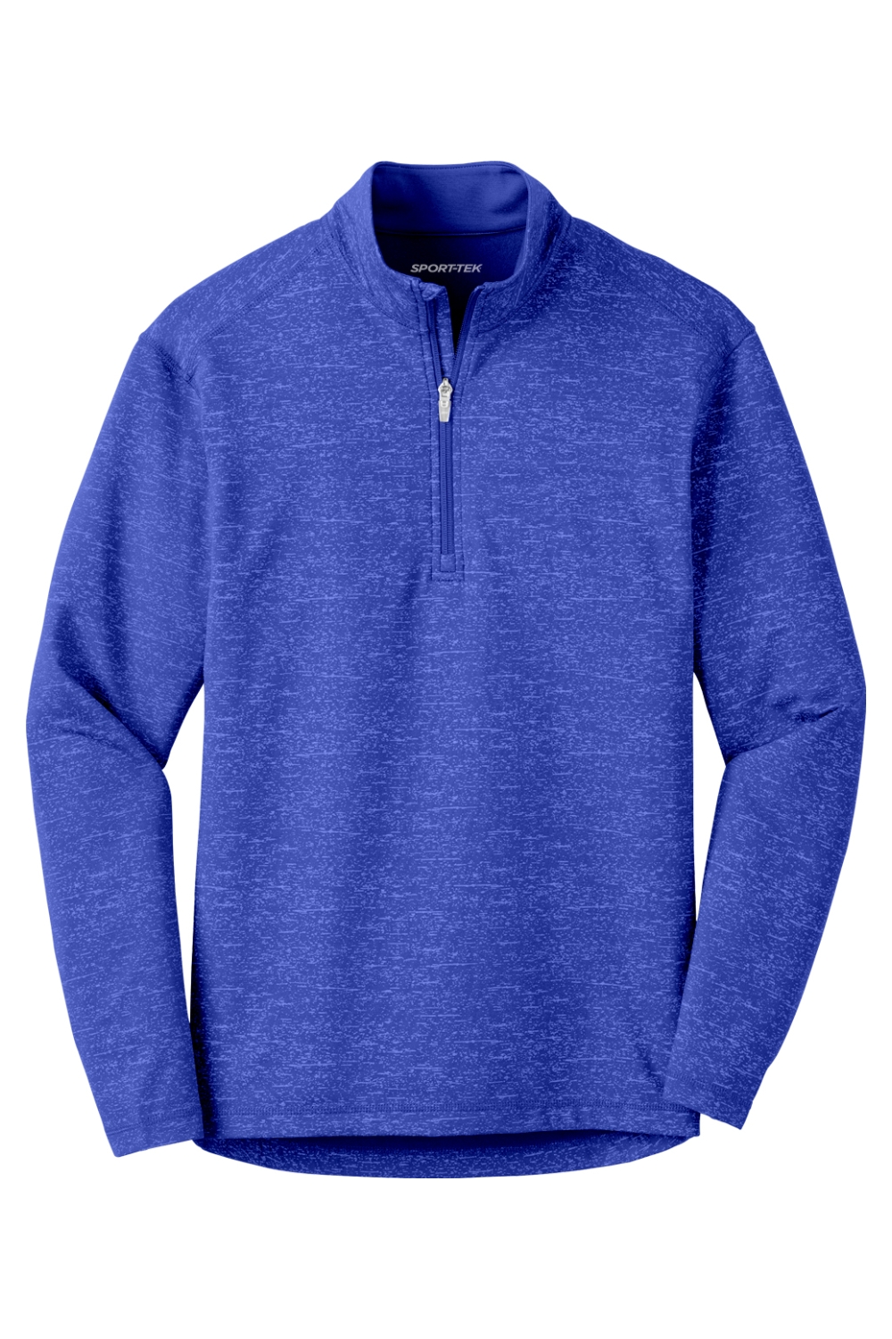Sport-Tek Sport-Wick Stretch Reflective Heather 1/2-Zip Pullover in True Royal