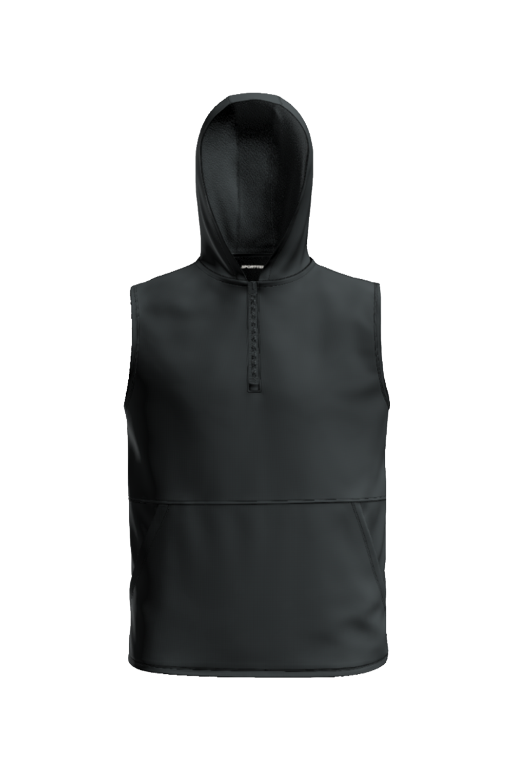 Sport-Tek Sport-Wick Stretch Sleeveless Hooded 1/4-Zip