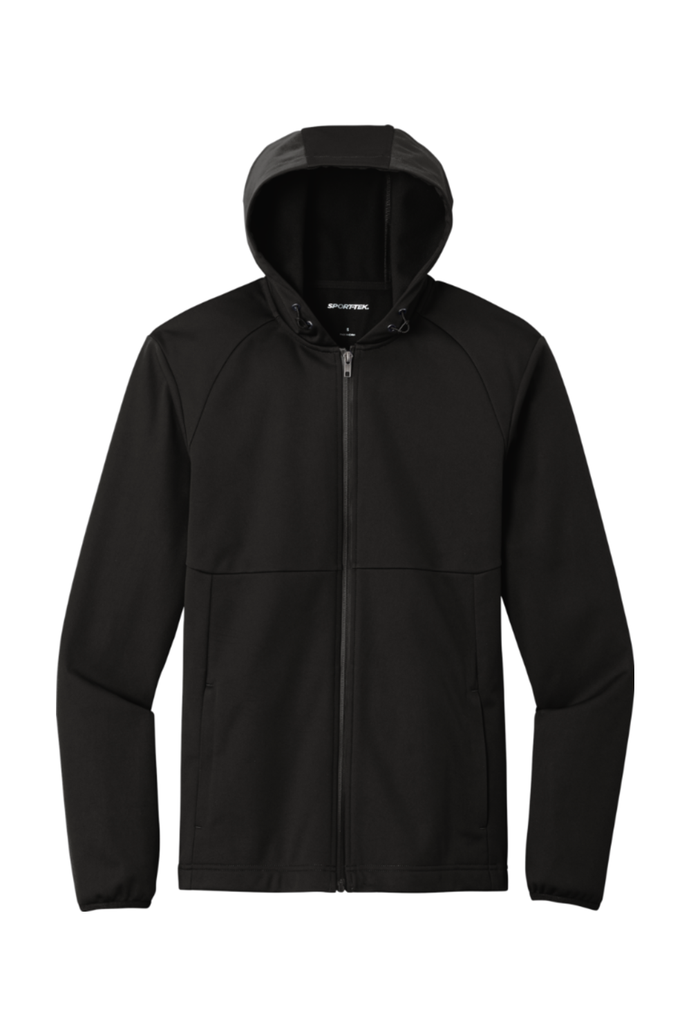 Sport-Tek Hooded Soft Shell Jacket in Deep Black 