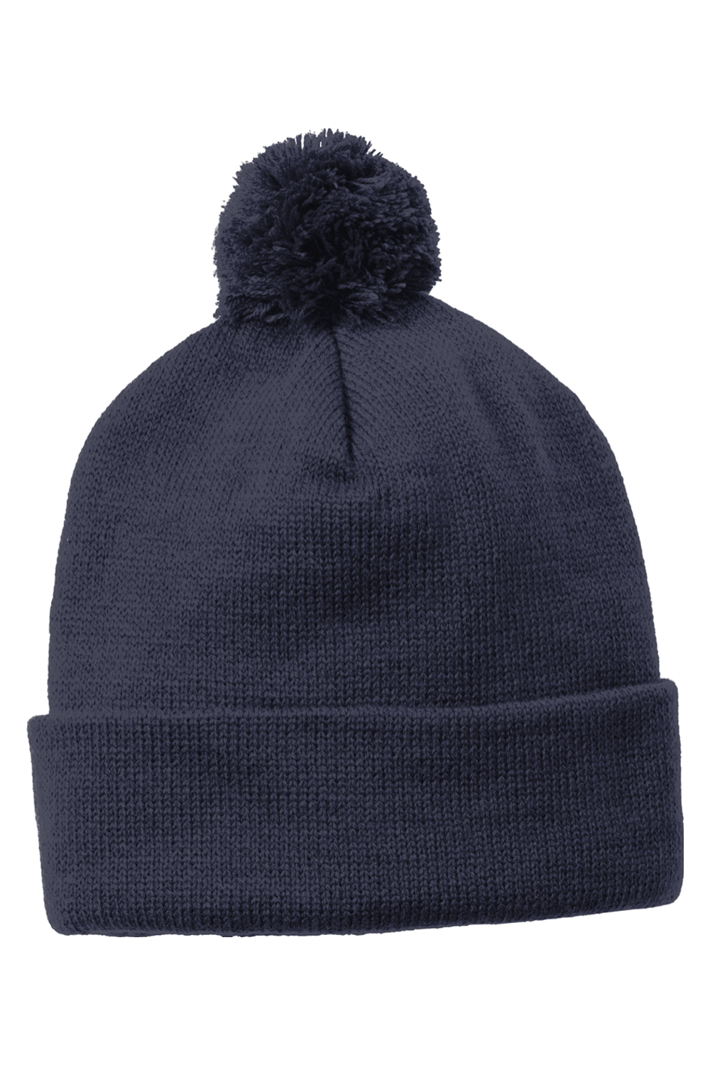 Sport-TekSolid Pom Pom Beanie