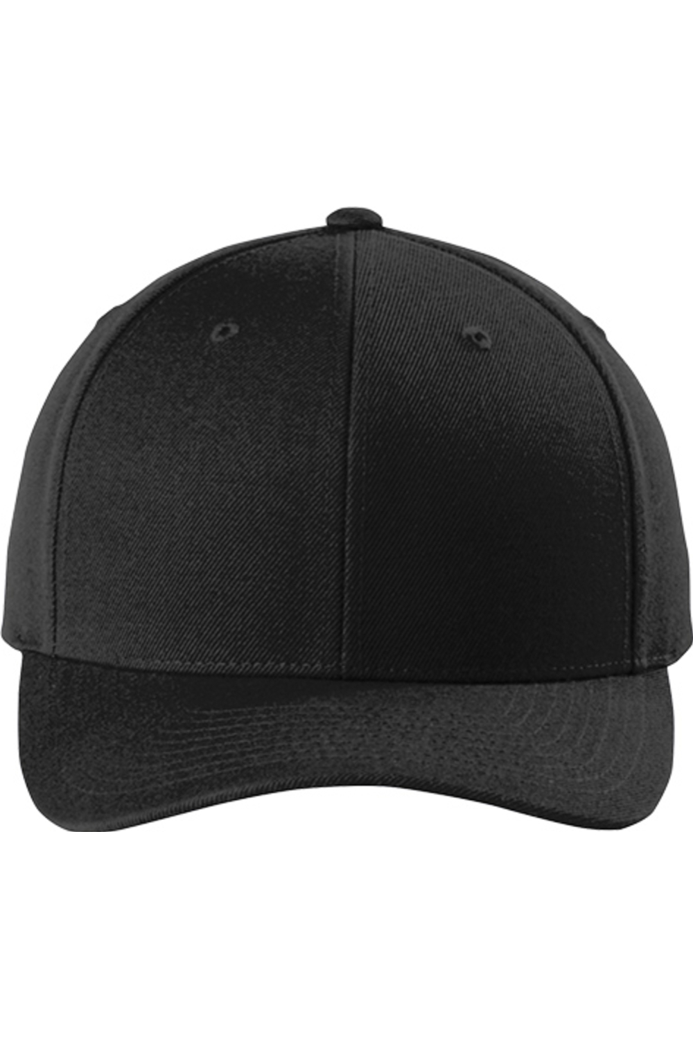 Sport-Tek Yupoong Curve Bill Snapback Cap in Black