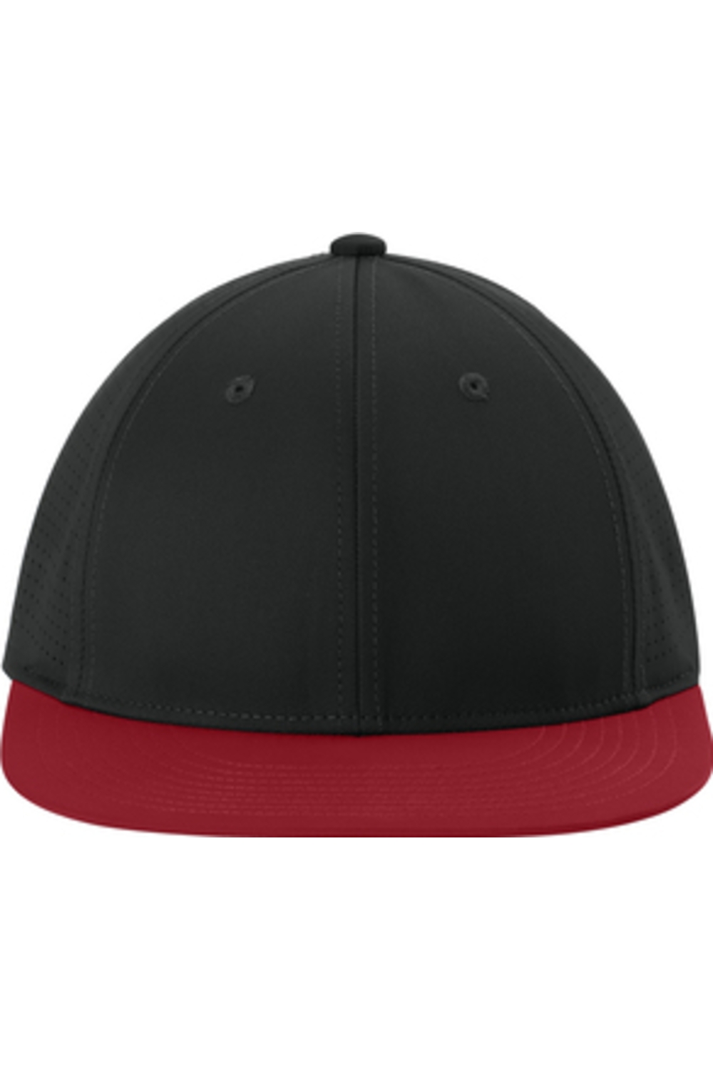 Sport-Tek Pro-Cut Stretch-Tek Cap in Black/ Deep Red/ Black
