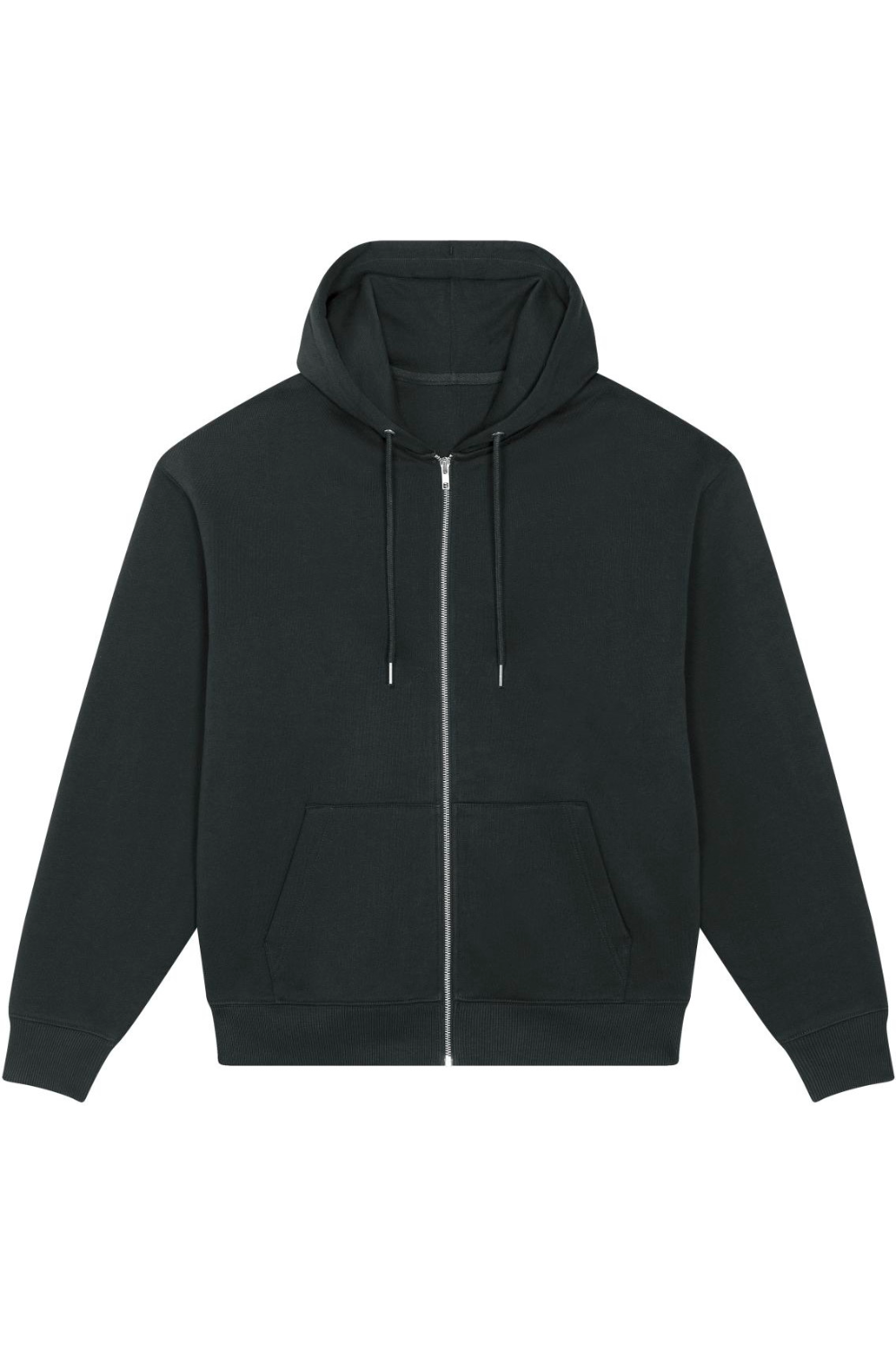 Stanley Stella Heavy Relaxed Zip-Thru Sweatshirt in Black