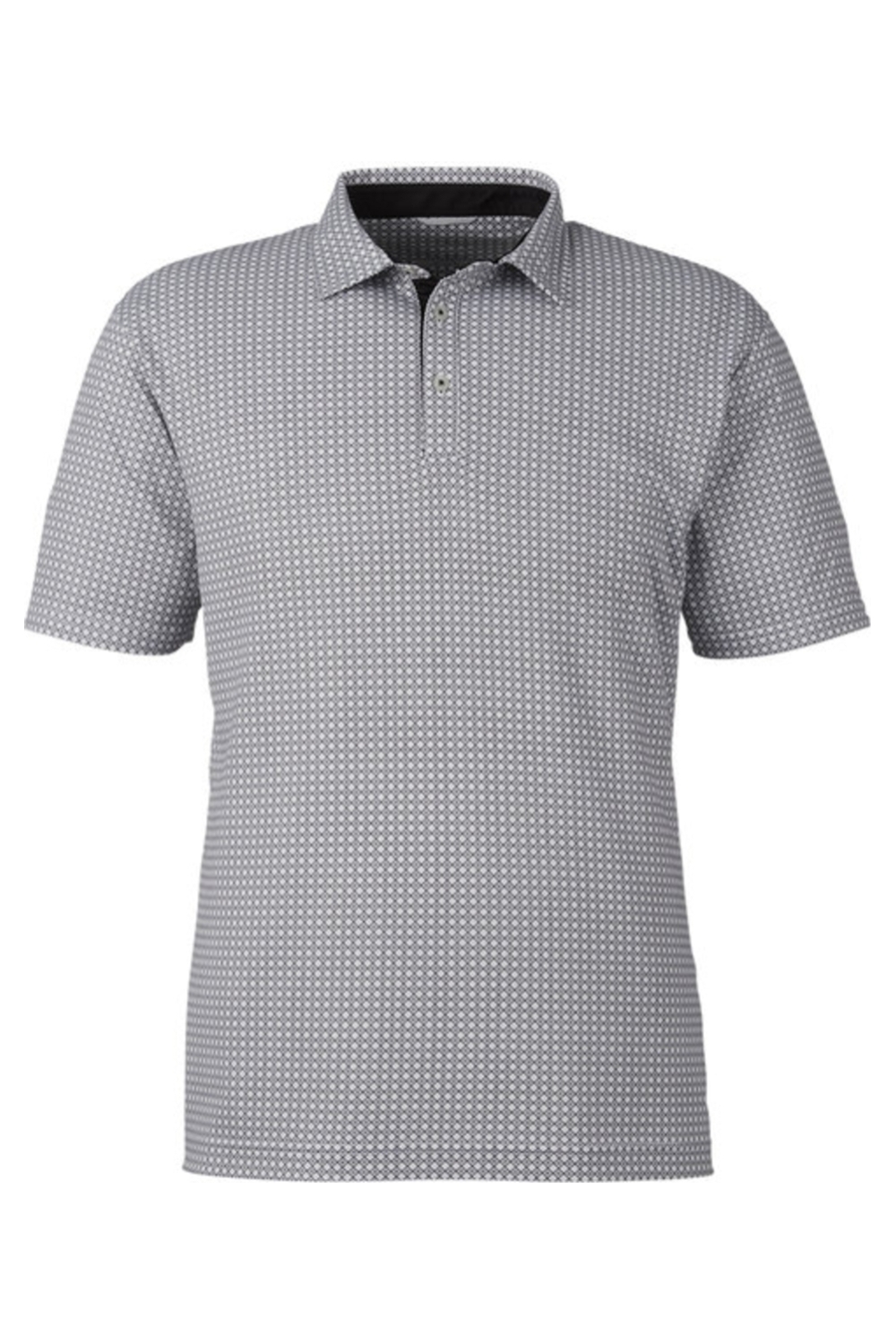Dropship Swannies Men's Tanner Printed Polo in Glacier / Black