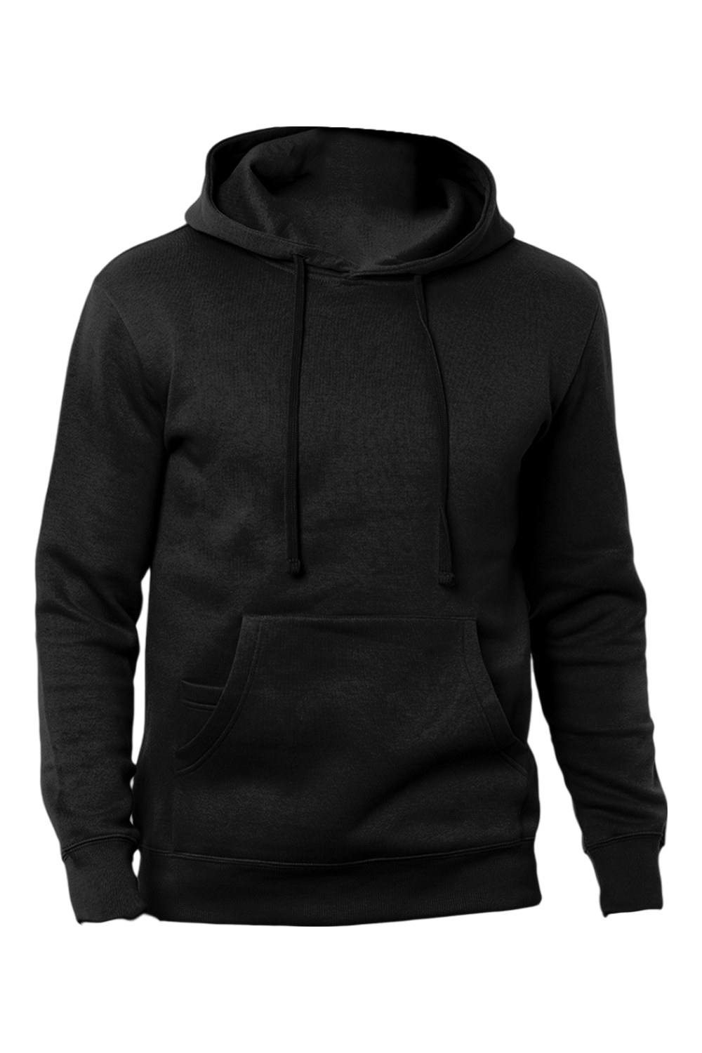 Threadfast Apparel Epic Fleece Pullover Hooded Sweatshirt in Black