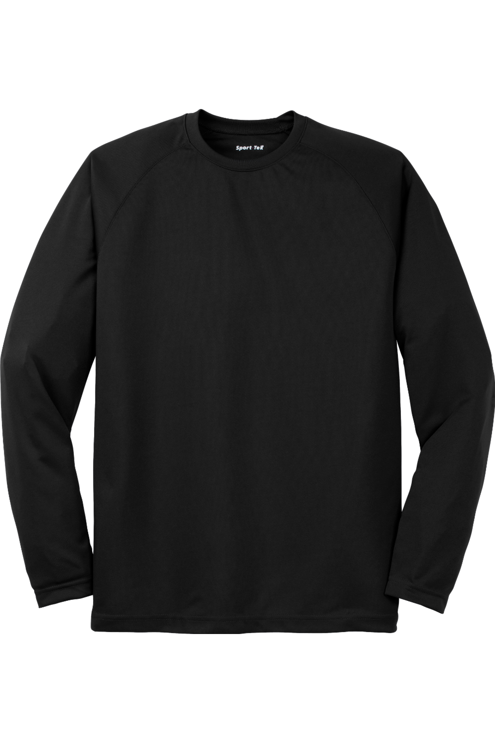 Sport-Tek Dry Zone Long Sleeve Raglan T-Shirt in Black