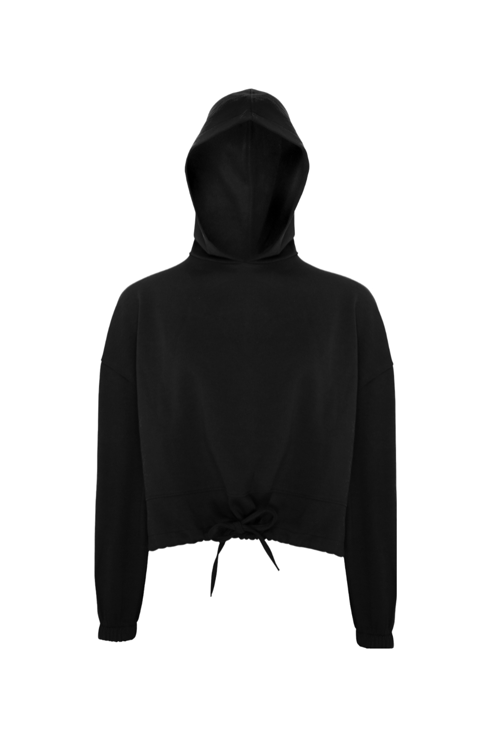 TriDri Ladies' Cropped Maria Hoodie in Black