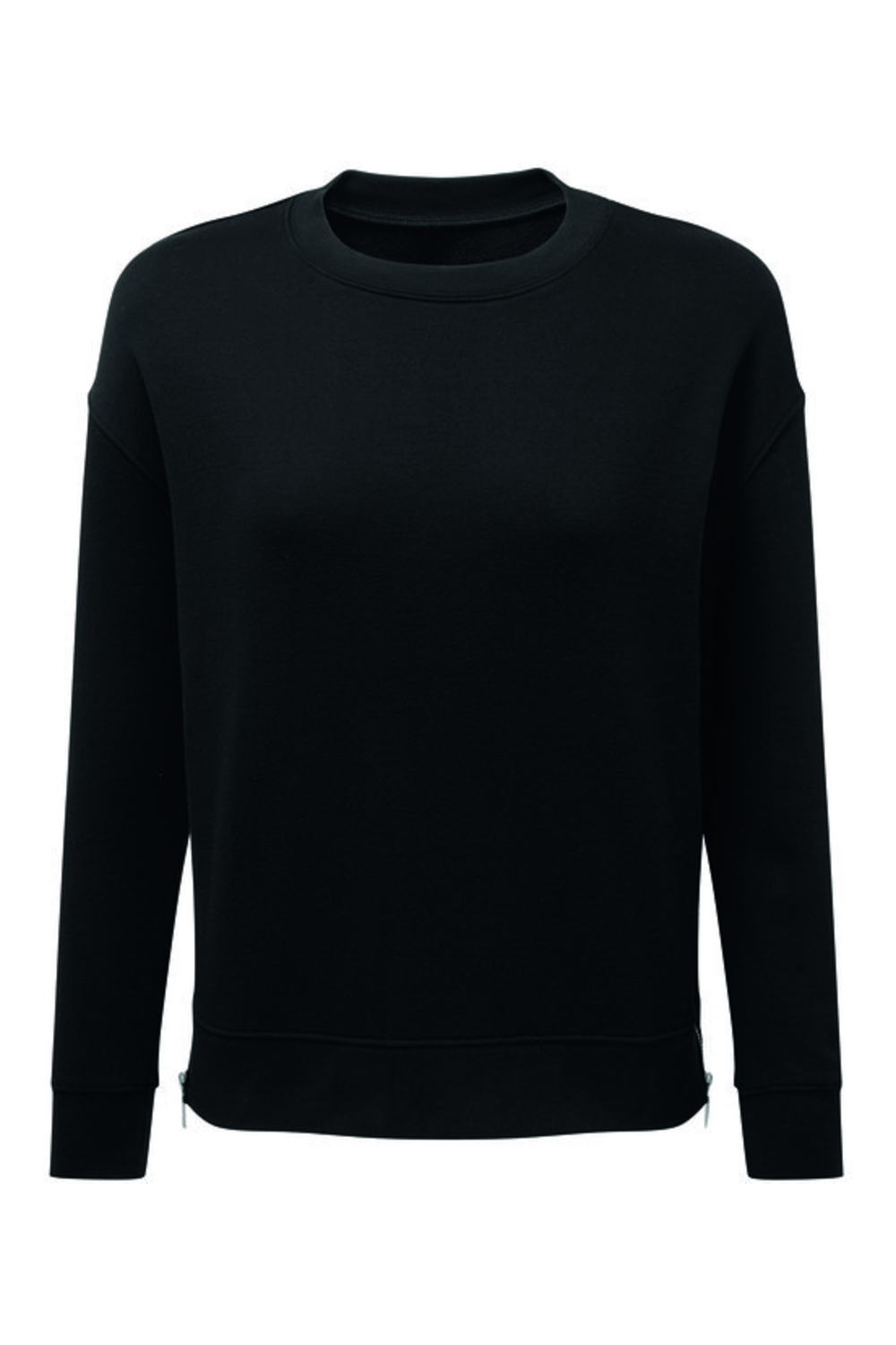 TriDri Ladies' Billie Side-Zip Sweatshirt in Black