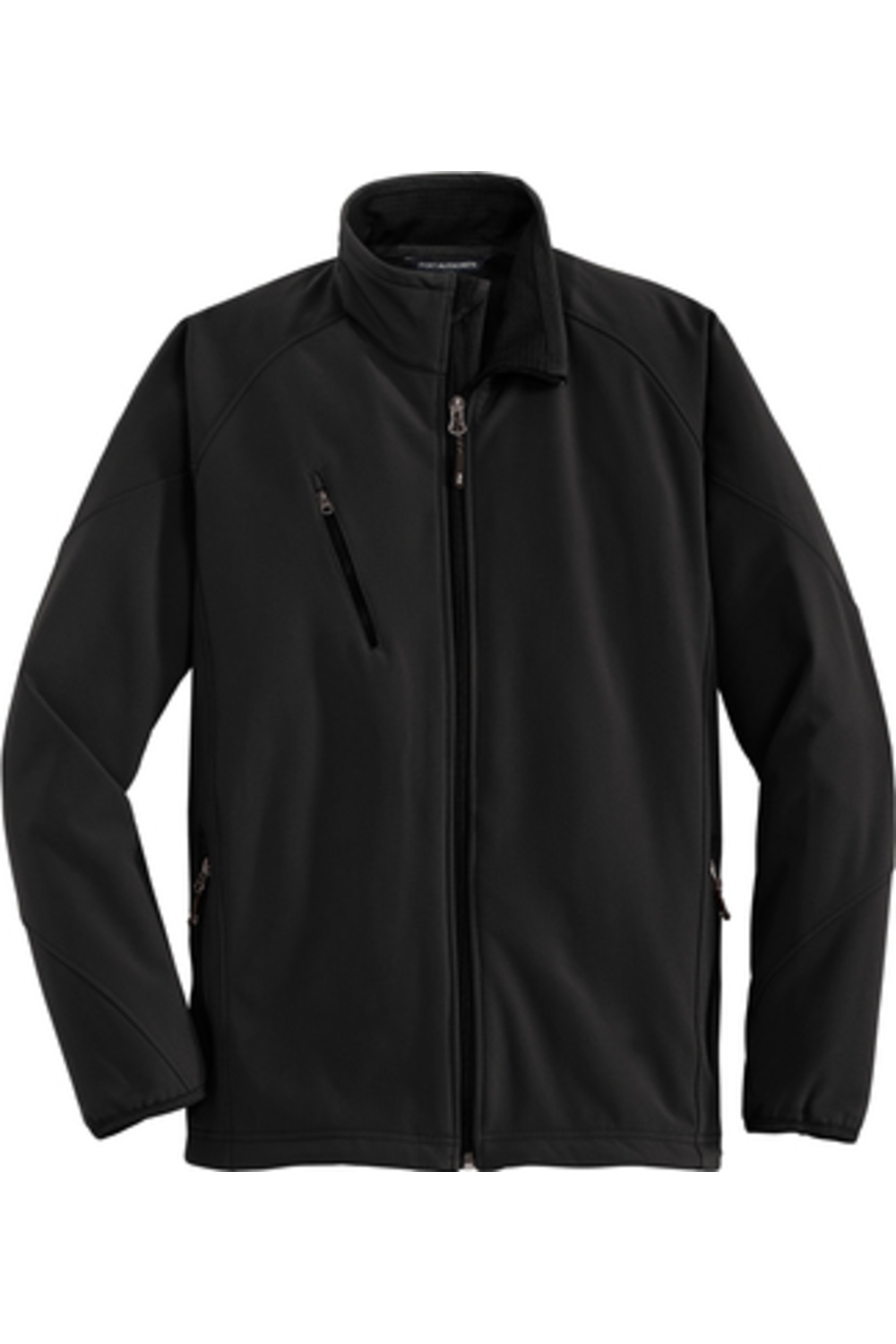 Port Authority Tall Textured Soft Shell Jacket in Black