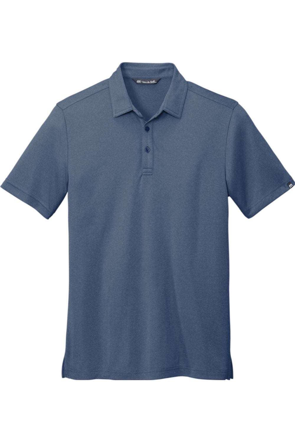 TravisMathew Coto Performance Polo in Vintage Indigo/ Black