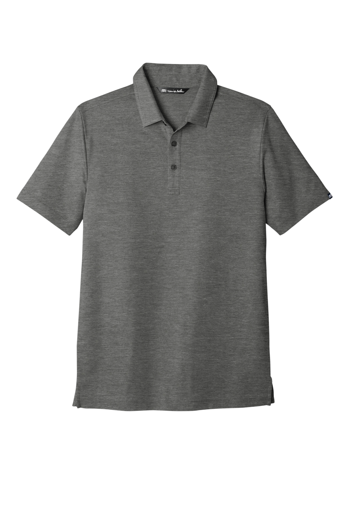 TravisMathew Oceanside Heather Polo in Quiet Shade Grey Heather