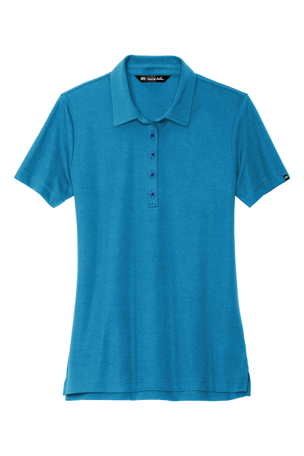 TravisMathew Ladies Oceanside Solid Polo in Classic Blue
