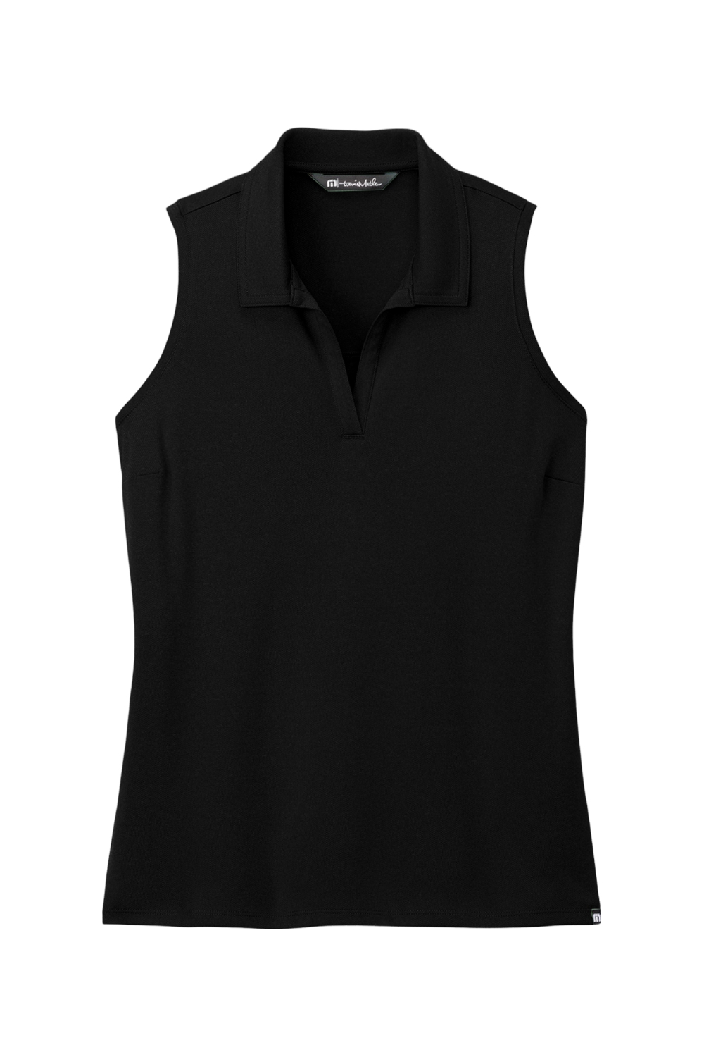 TravisMathew Ladies Coto Performance Sleeveless Polo in Black