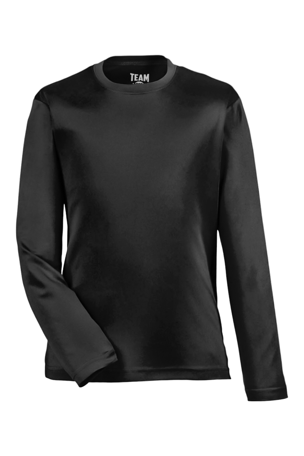 Team 365 Youth Zone Performance Long-Sleeve T-Shirt in Black