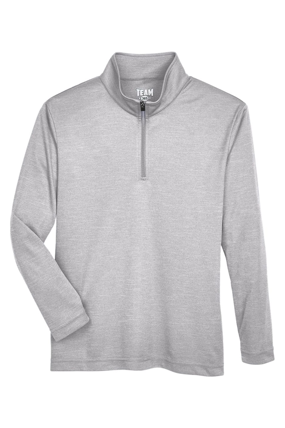 Team 365 Youth Zone Sonic Heather Performance Quarter-Zip Pullolver