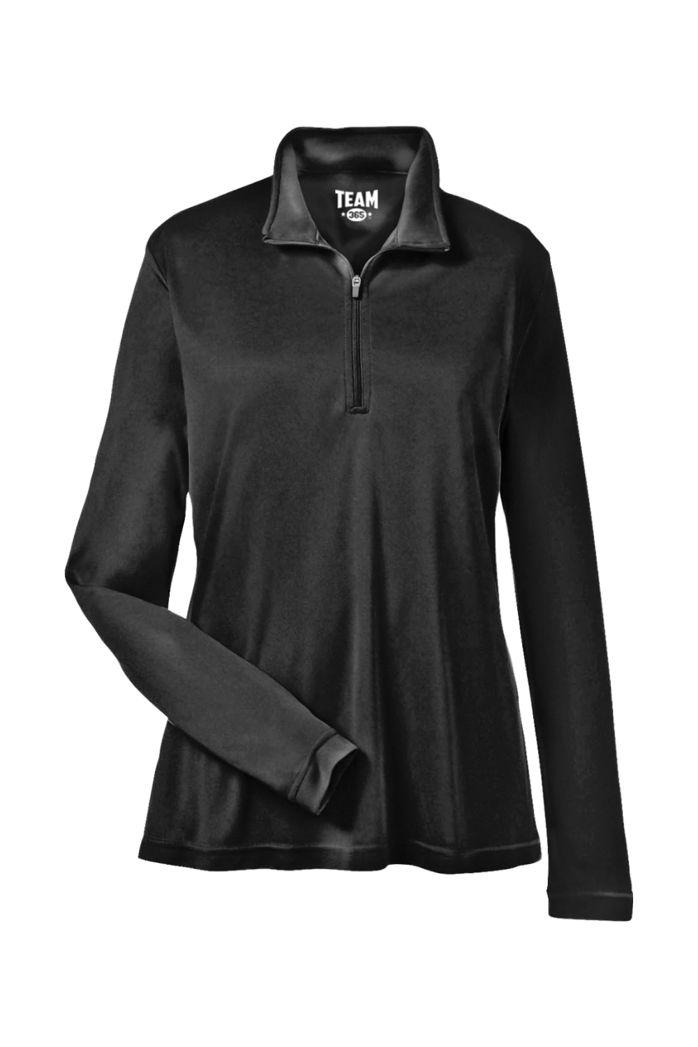 Team 365 Ladies' Zone Performance Quarter-Zip in Black