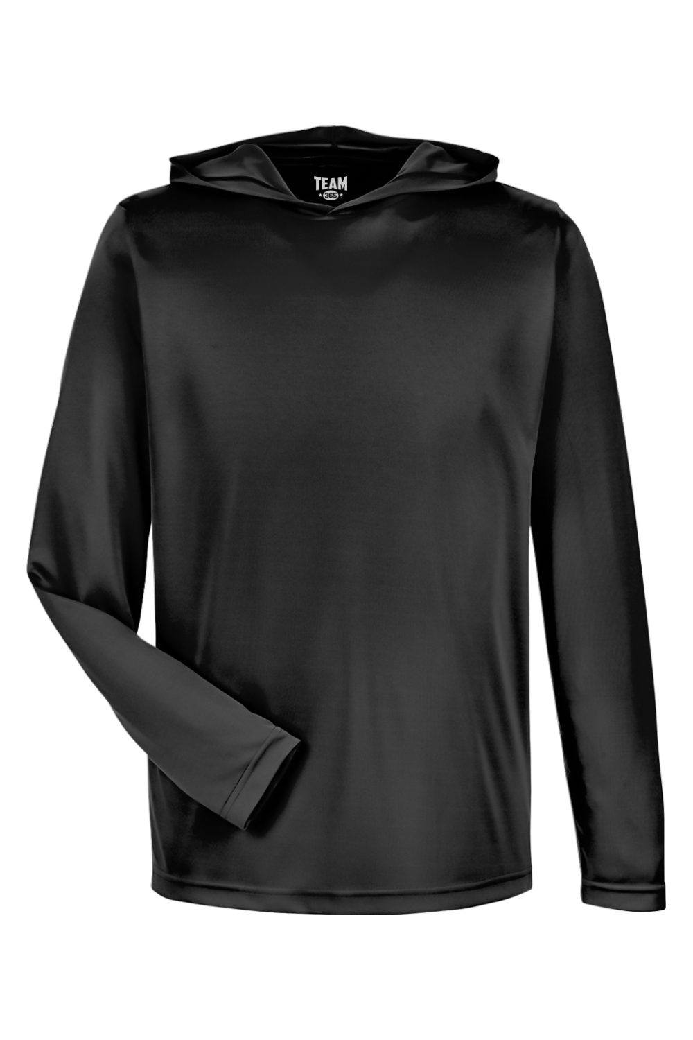 Team 365 Men's Zone Performance Hooded T-Shirt in Black