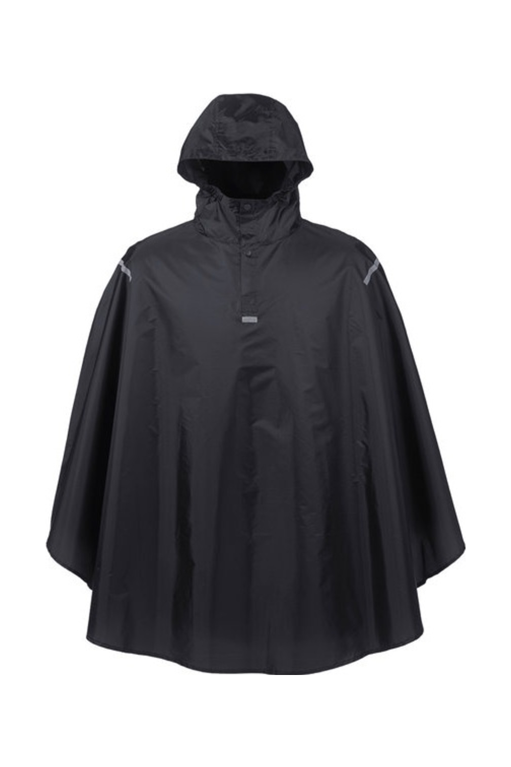 Team 365 Adult Zone Protect Packable Poncho in Black