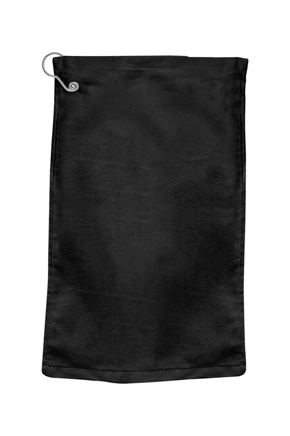Port Authority Grommeted Microfiber Golf Towel in Black