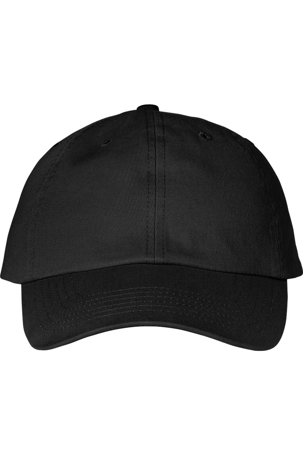 J America Adult Crew Cap in Black