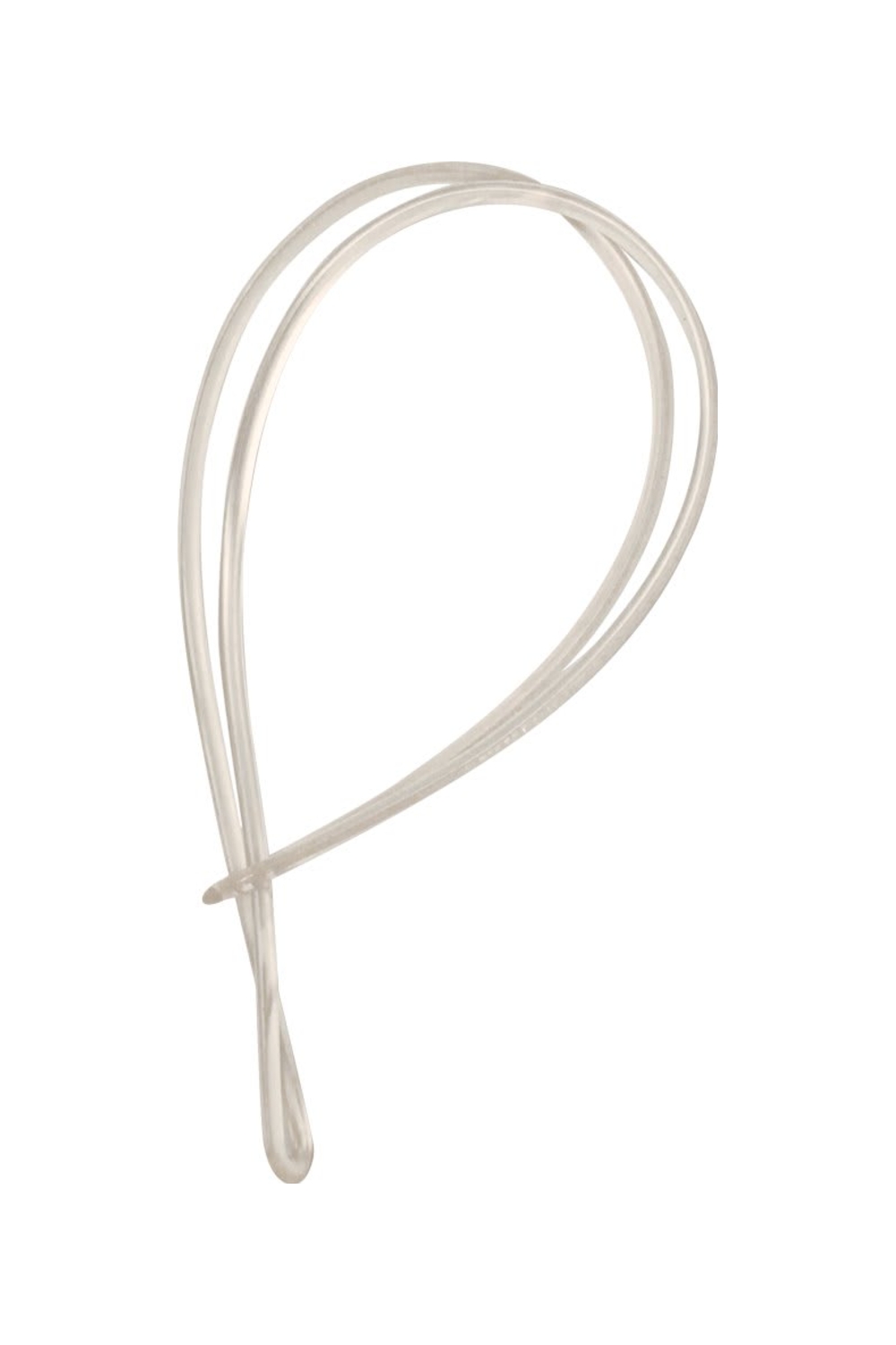9" Clear Plastic Bag Tag Strap/Loop