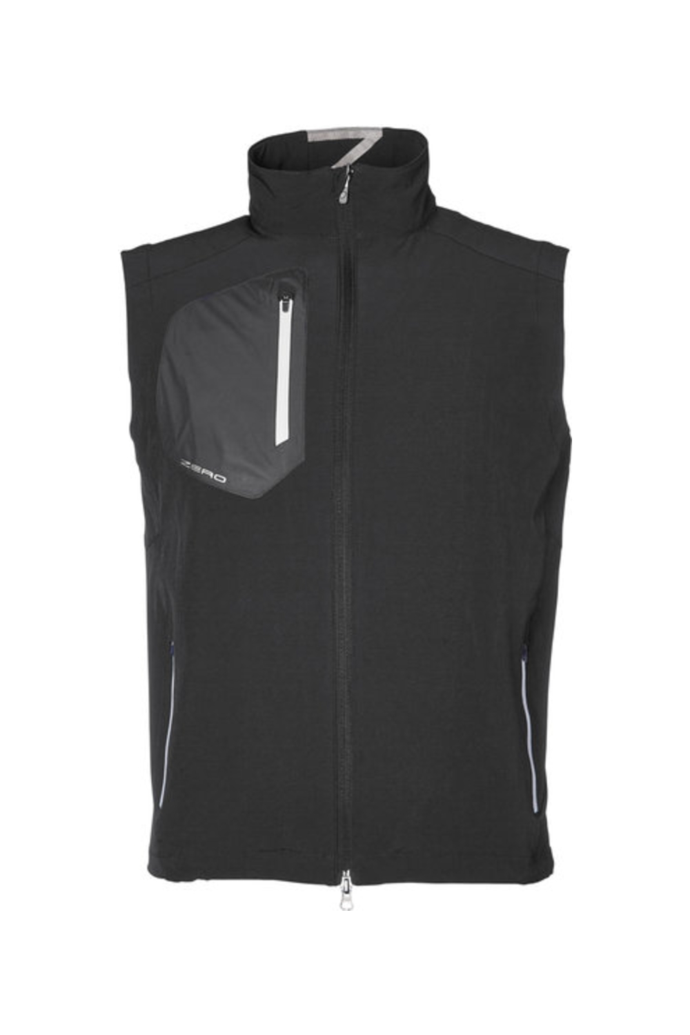 Zero Restriction Full-Zip Vest in Black