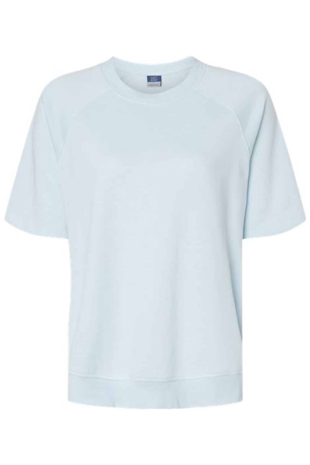MV Sport Women's French Terry Short Sleeve Crewneck Pullover