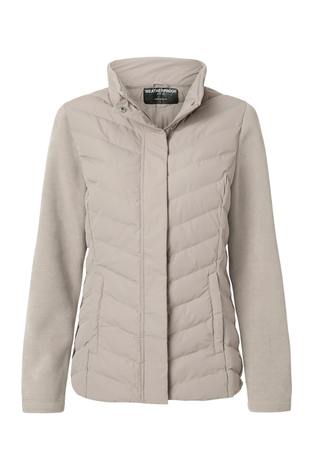 Weatherproof Women's Mixed Media Chevron Jacket