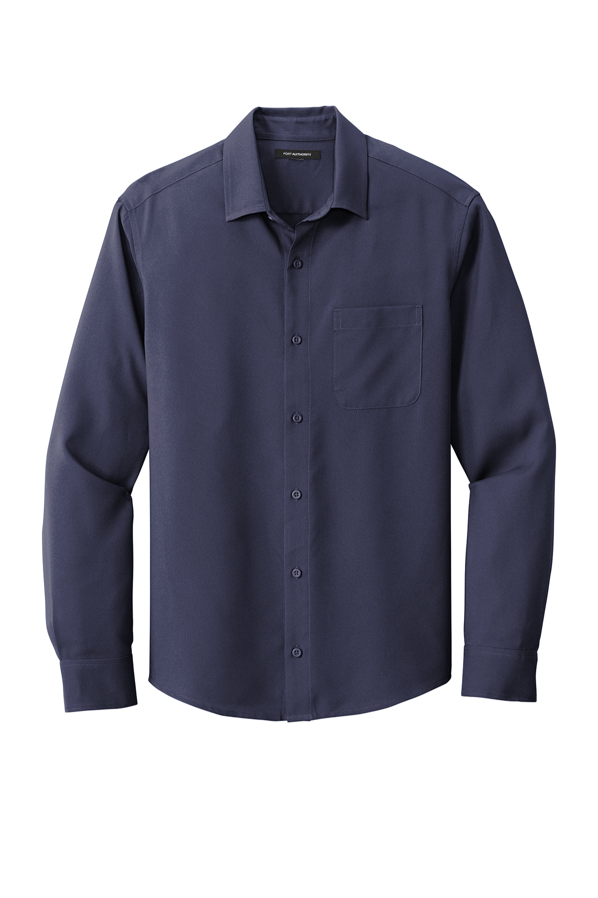 Port Authority Long Sleeve Performance Staff Shirt in True Navy