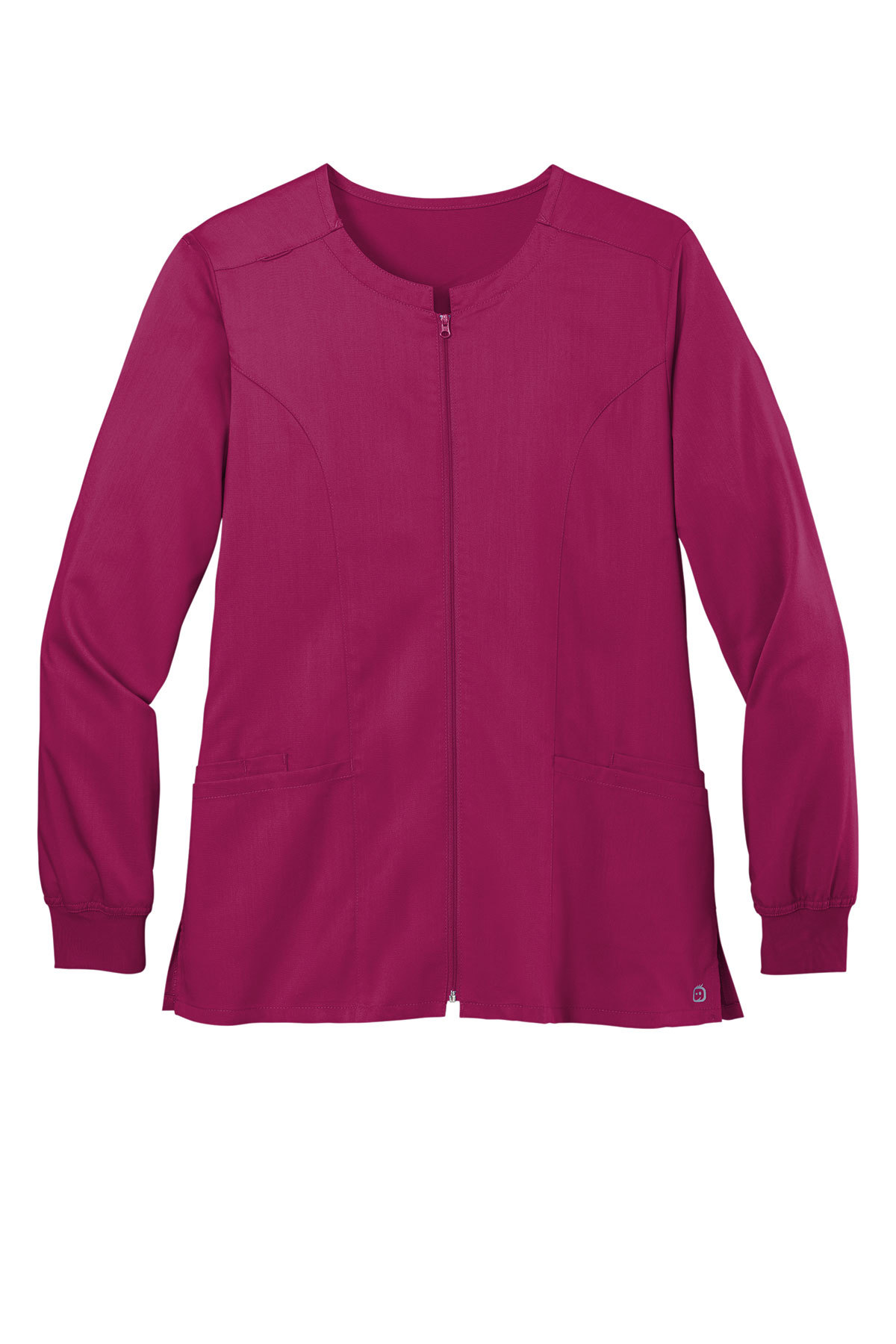 Wink Women’s Premiere Flex Full-Zip Scrub Jacket in Wine