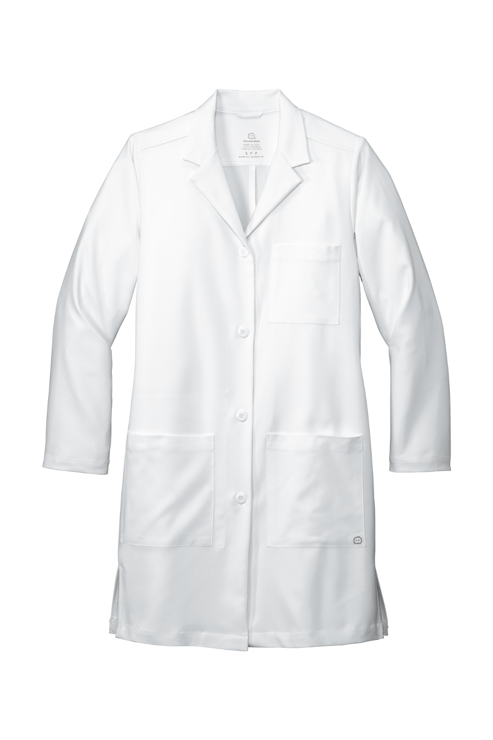 Wink Women’s Long Lab Coat in White