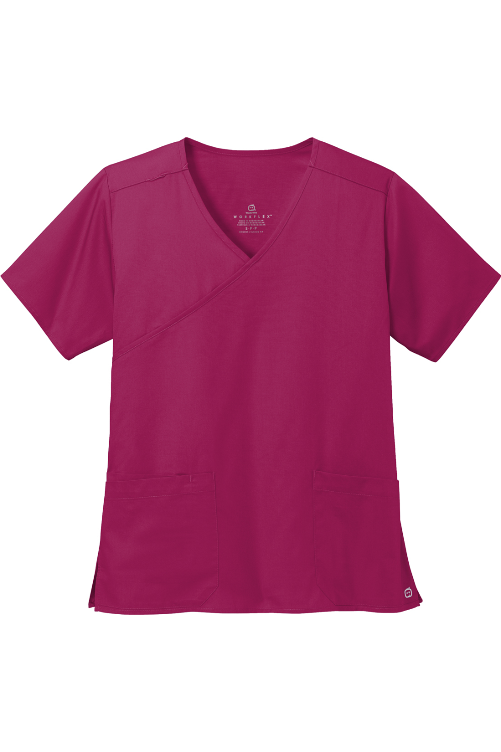 Wink Women’s WorkFlex Mock Wrap Top in Wine