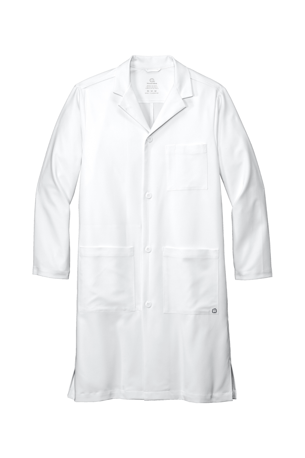 Wink Men's Long Lab Coat in White
