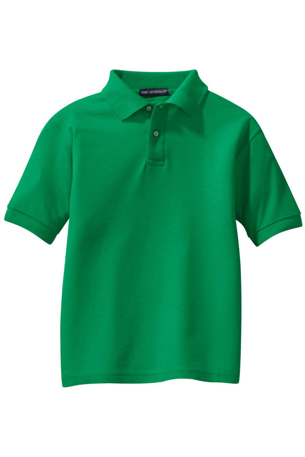 Port Authority Youth Silk Touch Polo in Kelly Green