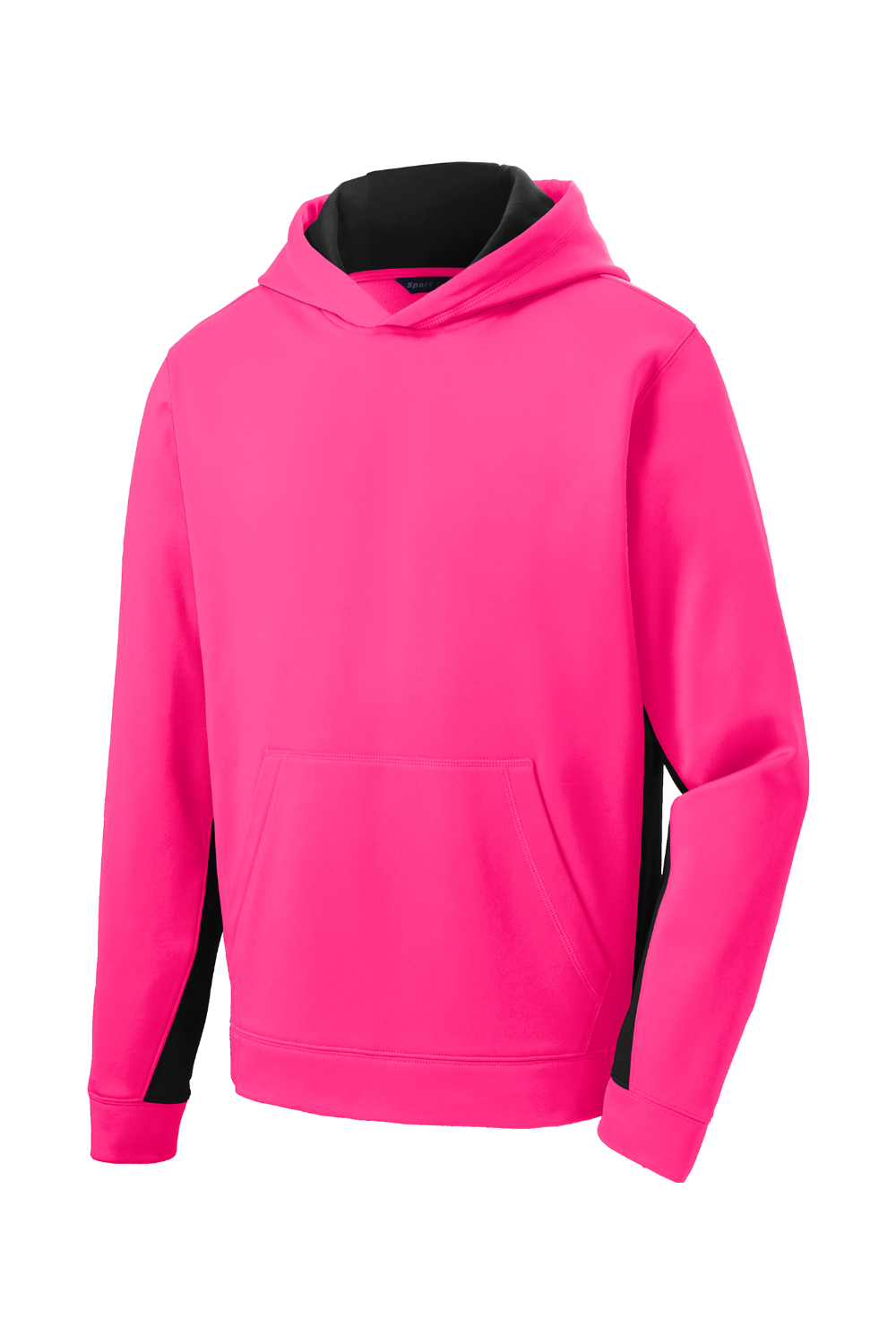 Sport-Tek® Youth Sport-Wick® Fleece Colorblock Hooded Pullover